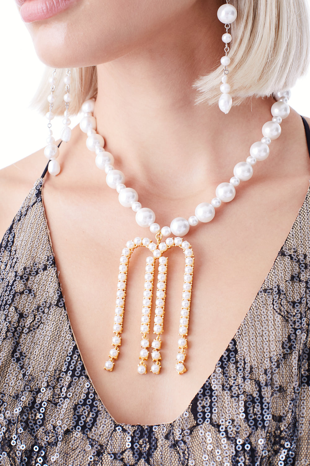 TATIANA☆サナ・アイリーン着用☆淡水真珠pearl flower necklace Esperanza Necklace - MILIN