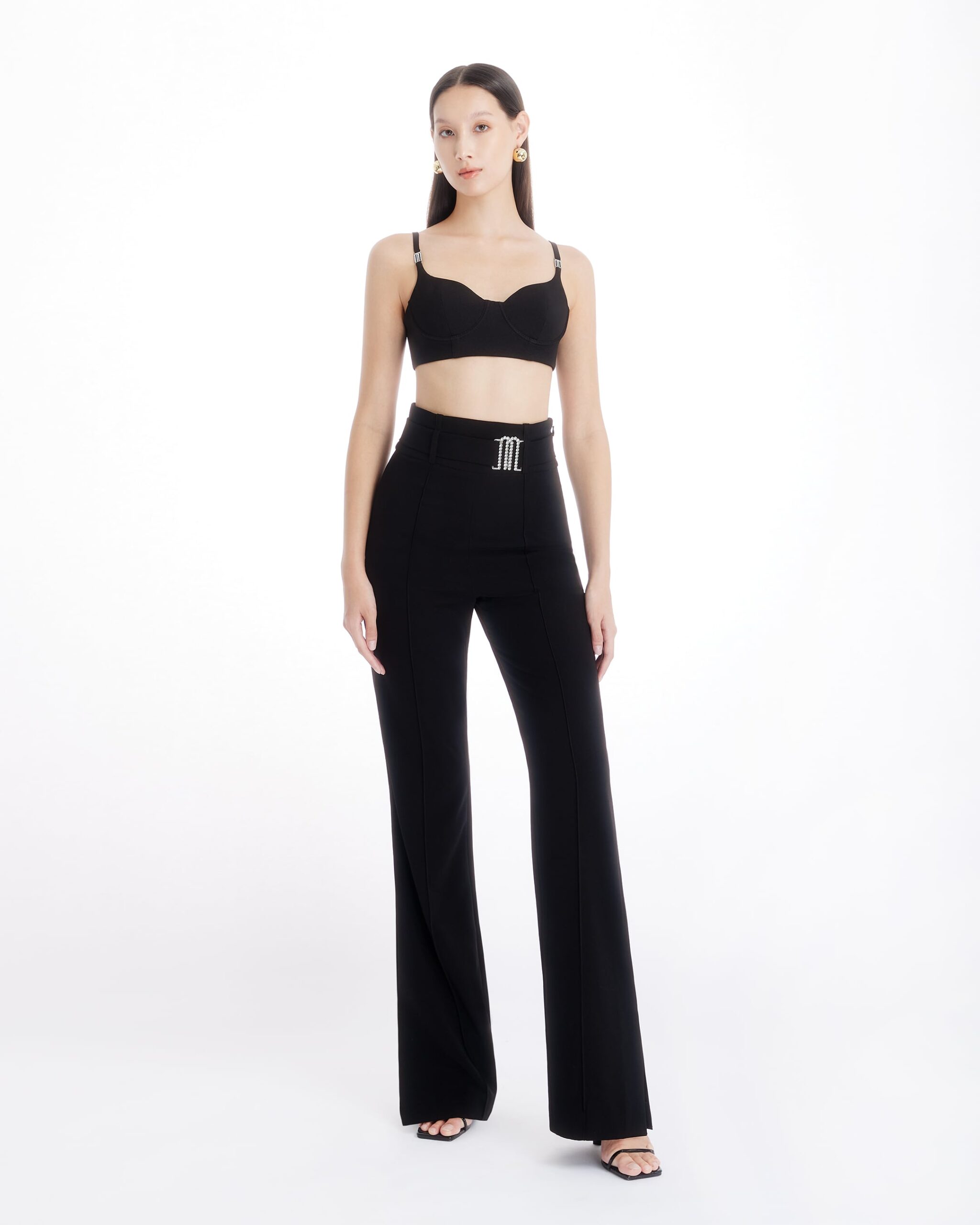 High Waisted Flared Pants - Dash of Darling